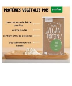 Protéines végétales de Pois BIO, 400 g